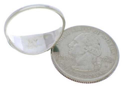 Southwest Jewelry Turquoise Sterling Silver Ring Size 7-1/4 ZX36275